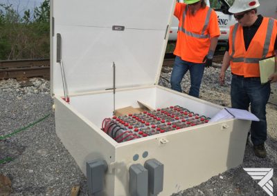 Heavy-Duty Battery Box Housing Saft Sun+ Ni-Cd Batteries at Remote Solar & Fuel Cell PTC Location