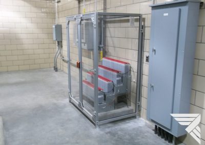Polycarbonate Battery Enclosure at Wastewater Treatment Facility